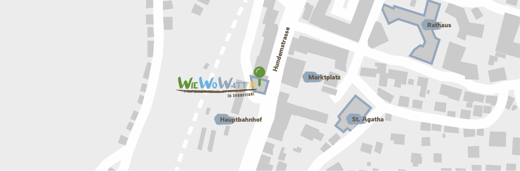 eine karte zeigt den Standort von Wie Wo Watt in Lennestadt